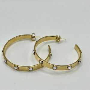 Zenzii Studded Luxe Hoop Earring